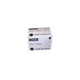 CLIP ACCO GIGANTE NO.1 INOX. C 12 CLIPS INST