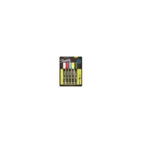 MARCADOR SHARPIE CHALK PARA VIDRIO C 5 PZAS