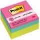 NOTAS ADHESIVAS 3M POST IT CUBO NEóN 3X3 400 HOJAS
