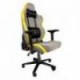 SILLA THUNDER COMP DARK LIGHT EDITION BALAM RUSH BR-932912, GAMER, GRIS AMARILLO