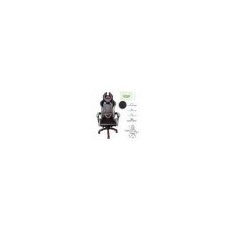 SILLA GAMER INCLINACION RESPALDO 145° CLASE 4 140-150KG NGS-01 FOAM 350MM 63CM 64CM 121-131CM RUEDA 5 PULGADAS COJIN L