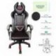 SILLA GAMER INCLINACION RESPALDO 145° CLASE 4 140-150KG NGS-01 FOAM 350MM 63CM 64CM 121-131CM RUEDA 5 PULGADAS COJIN L