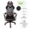 SILLA GAMER INCLINACION RESPALDO 145° CLASE 4 140-150KG NGS-01 FOAM 350MM 63CM 64CM 121-131CM RUEDA 5 PULGADAS COJIN L