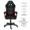 SILLA GAMER NECNON RGB NSG-RGB1 FOAM  COJIN LUMBAR Y CABEZA NEGRO ROJO