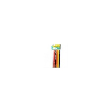 BARRAS DE SILICóN BARRILITO 7MM COLORES SURTIDOS BOLSA C 12 PZAS