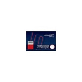 TARJETA ESTRELLA HEMEROGRAFICA 100 HJS 4X6 BLANCA