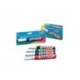 MARCADOR BACO TIZAPEN PLASTICO AZUL PQTE 12