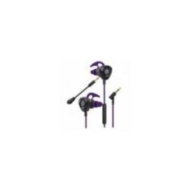 AUDíFONOS GAMER PERFECT CHOICE EASY LINE STORM MICRóFONO DESMONTABLE 3.5MM COLOR NEGRO-MORADO
