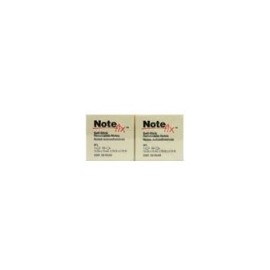 NOTAS 3M ADHESIVAS NOTE FIX 3.8X5.1 COLOR AMARILLO 100 HOJAS C 12
