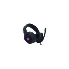 AURICULARES GAMER OCELOT TIPO DIADEMA OVER EAR COLOR NEGRO ILUMINACION TIPO RGB  ALAMBRICOS CONTROL DE AUDIO MICROFONO
