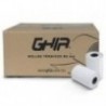 CAJA ROLLO PAPEL TERMICO GHIA 57X40 MM  50 PIEZAS  PARA IMPRESORAS DE 58MM    REACCION NEGRO