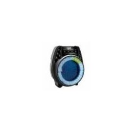 BAFLE GHIA AMPLIFICADO PORTATIL RECARGABLE BOCINA 4 PULG BT  FM  USB AUX IN  MIC IN  TWS LUCES LED