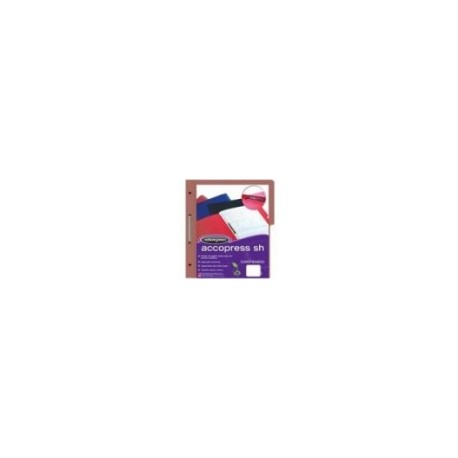 CARPETA ACCO PRESS MC PAPEL CARTA COLOR CAOBA C 10 PZAS