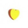 NOTAS ADHESIVAS MAE FIG CORAZON NEON 64X67MM 5 COLORES 250H