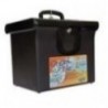 ORGANIFOLDER PLáSTICO SABLON CARTA NEGRO  C CERRADURA