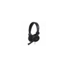 DIADEMA ALáMBRICA VORAGO HS-201 DOBLE JACK 3.5MM MICRóFONO RETRáCTIL COLOR NEGRO