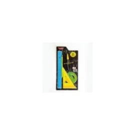 JUEGO DE GEOMETRIA BACO NEON 5070 COMPAS 600