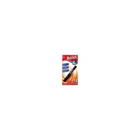 MARCADOR BEROL PERMANENTE AZUL C 12