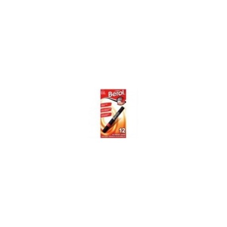 MARCADOR BEROL PERMANENTE ROJO C 12