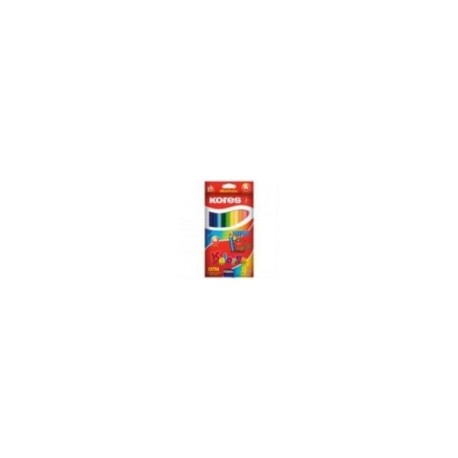 COLORES TRIANGULARES KORES JUMBO 5MM ESTUCHE C 12
