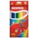 COLORES TRIANGULARES KORES JUMBO 5MM ESTUCHE C 12