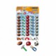 GOMA MAE FIGURAS DEPORTES HERRAMIENTAS BLISTER 35 PIEZAS