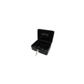 CAJA DINERO NEXTEP METáLICA MEDIANA 20CM COLOR NEGRO