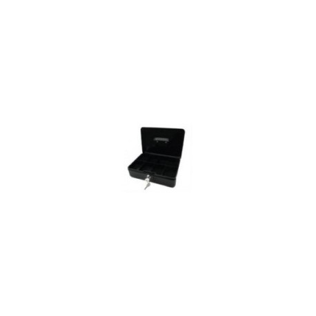 CAJA DINERO NEXTEP METáLICA GRANDE 25CM COLOR NEGRO