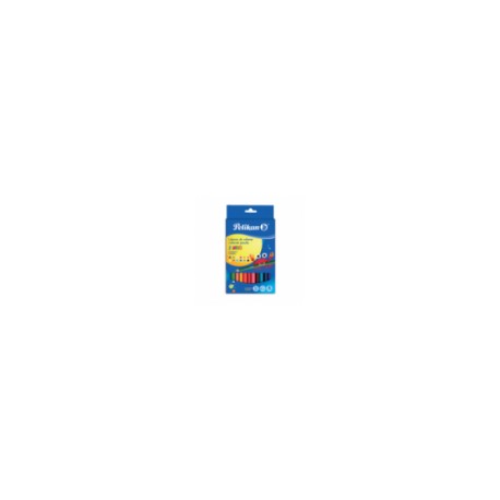 COLOR TRIANGULAR PELIKAN JUMBO C 12 COLORES