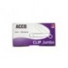 CLIP ACCO JUMBO INOXIDABLE 100CLIPS