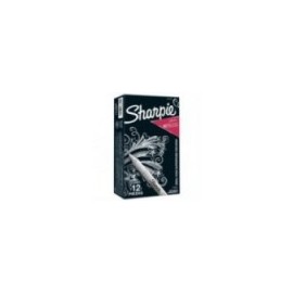 MARCADOR SANFORD 39100 SHARPIE METALICO PLATA C 12