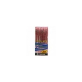 BOLIGRAFO ZEBRA J-ROLLER 8002 ROJO C 12
