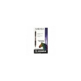 BOLIGRAFO ZEBRA SARASA RETRACTIL P.MED .7M GEL NEGRO C 12