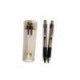JUEGO BOLIGRAFO LAPICERO ZEBRA 5000 METALLICO NEGRO C 2PIEZAS