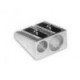 SACAPUNTAS MAE METALICO DOBLE TRIANGULAR C 12 PZAS