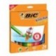 COLORES BIC EVOLUTION LARGOS MINA GRUESA 4MM C 24 PZAS