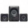 BOCINA PARA PC 2.1 GHIA NEGRA GRIS AUDIO 3.5MM ALIMENTACION USB 5W