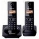 TELéFONO INALáMBRICO PANASONIC KX-TG1712MEB, ESCRITORIO, NEGRO, NO, SI, LCD