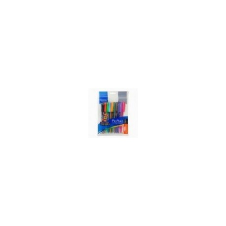 BOLíGRAFO PIN POINT MANDALA PUNTA FINA 0.7MM COLORES SURTIDOS C 10 PZAS