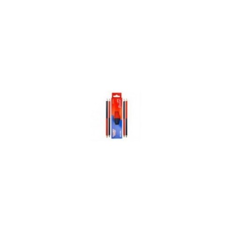 LáPIZ BACO BICOLOR COLOR ROJO-AZUL C 12 PZAS