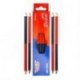 LáPIZ BACO BICOLOR COLOR ROJO-AZUL C 12 PZAS