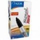MARCADOR AZOR SIGNAL 40001 XTRA NEGRO. PUNTA GRUESA CINCEL DE 6MM. PAQUETE CON 12 PIEZAS.
