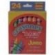 CRAYONES BACO JUMBO 65490. SURTIDO CON 24 PIEZAS COLORES VARIADOS. CRAYONES REDONDOS TAMAñO JUMBO FABRICADOS CON CERAS