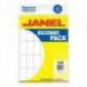 ETIQUETAS ADHESIVAS JANEL ECONOPACK ESCOLAR 19X38MM COLOR BLANCO SOBRE C 420