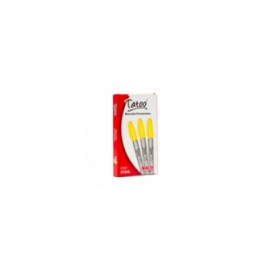 MARCADOR PERM TATOO P FINO AMARILLO CAJA C 6