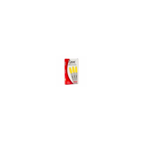 MARCADOR PERM TATOO P FINO AMARILLO CAJA C 6
