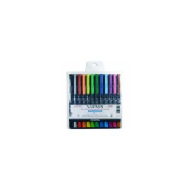 MARCADOR ZEBRA SARASA POROUS COLORES SURTIDOS ESTUCHE C 12 PZAS