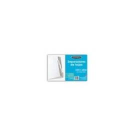 SEPARADOR ACCO 5 DIVISIONES PAPEL BLANCO