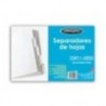 SEPARADOR ACCO 5 DIVISIONES PAPEL BLANCO
