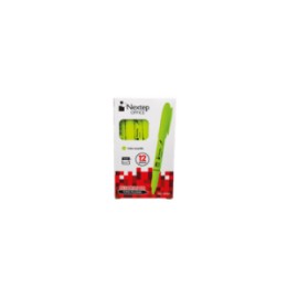 MARCADOR NEXTEP RESALTADOR TIPO PLUMA COLOR VERDE C 12 PZAS